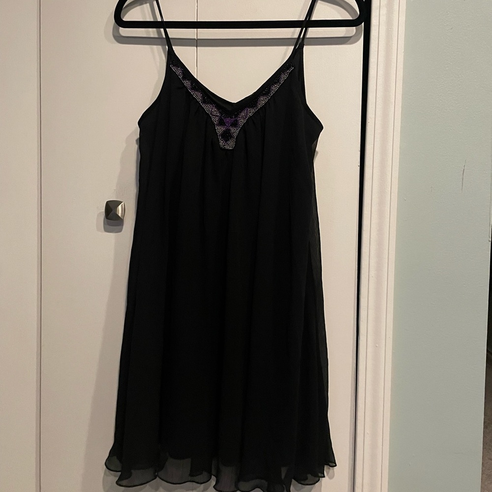 Express black spaghetti strap sun dress size medium